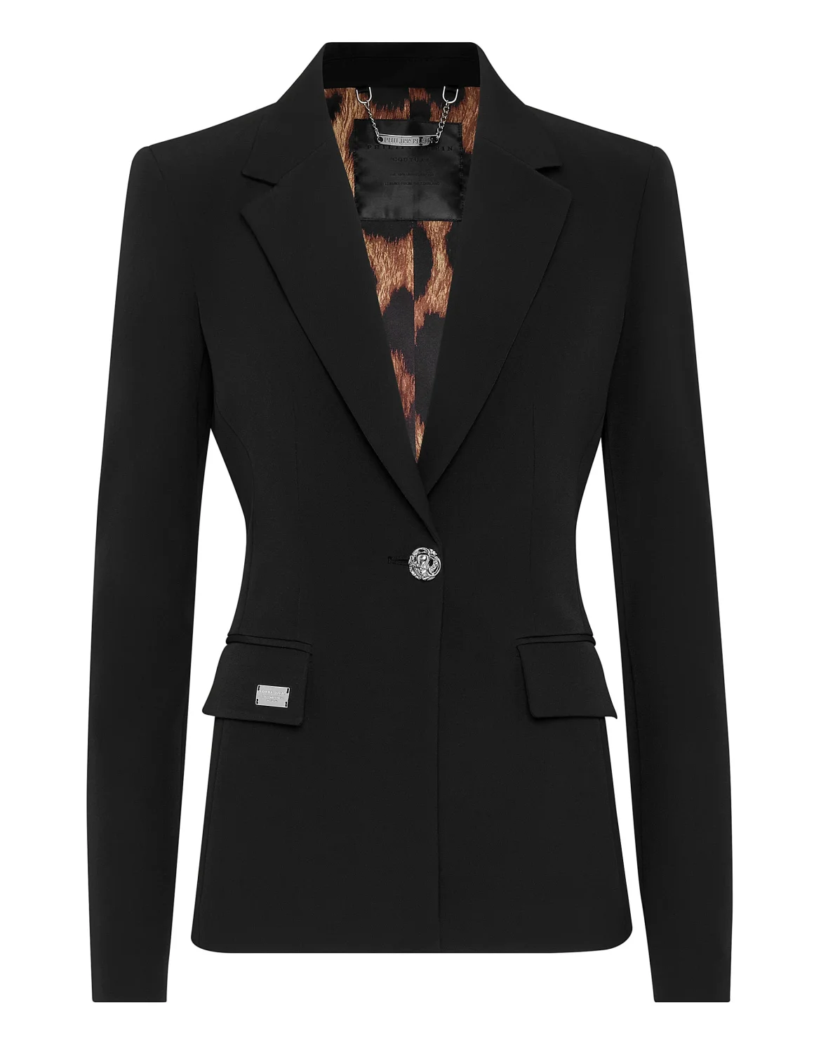 Cady Blazer long-sleeved Skull strass, цвет: Черный