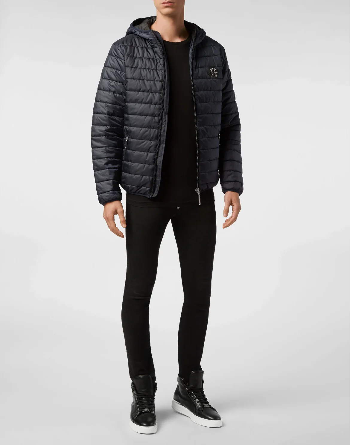 Nylon Jacket Slim Cut, цвет: Синий