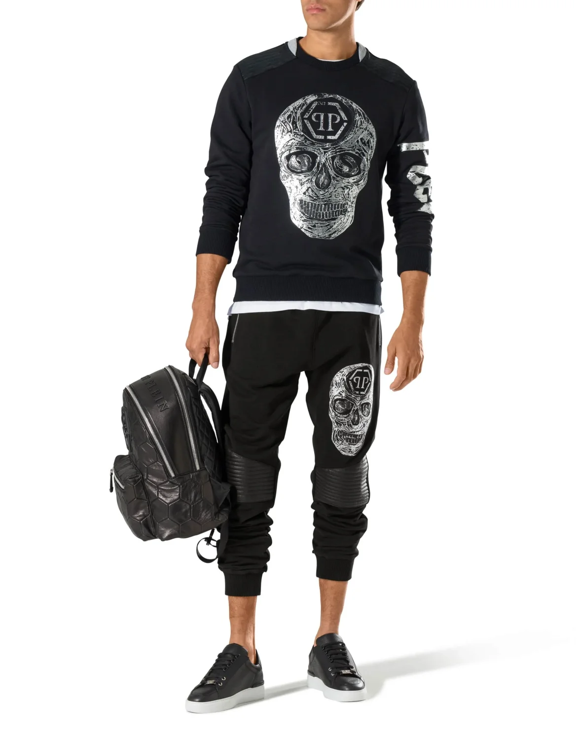 Sweatshirt LS "Handmade skull", цвет: Черный