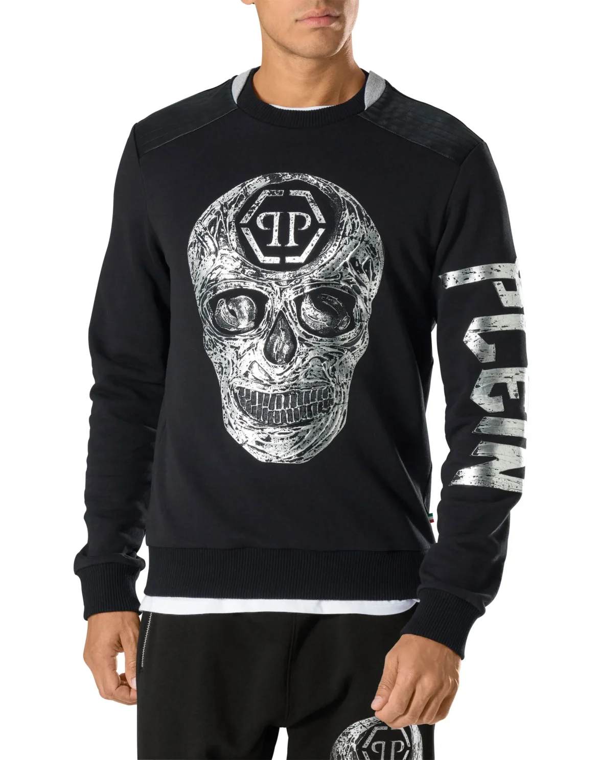 Sweatshirt LS "Handmade skull", цвет: Черный