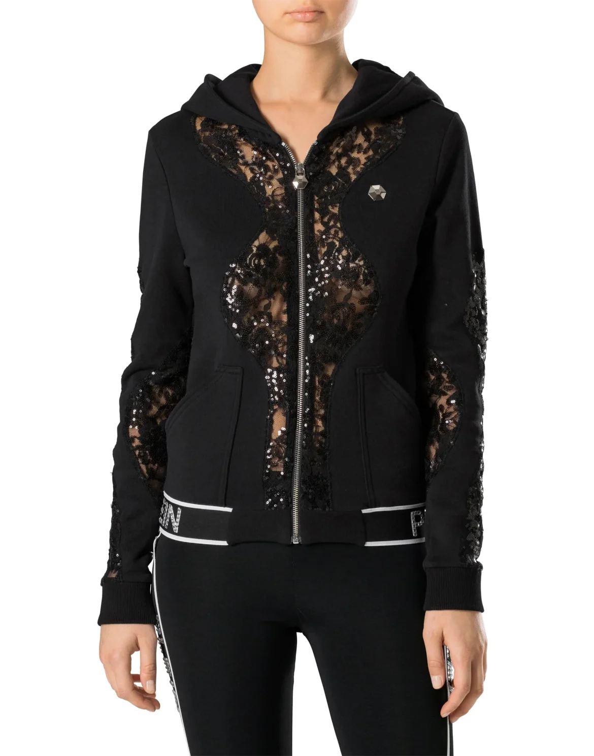 Hoodie Sweatjacket "Akhya", цвет: Черный
