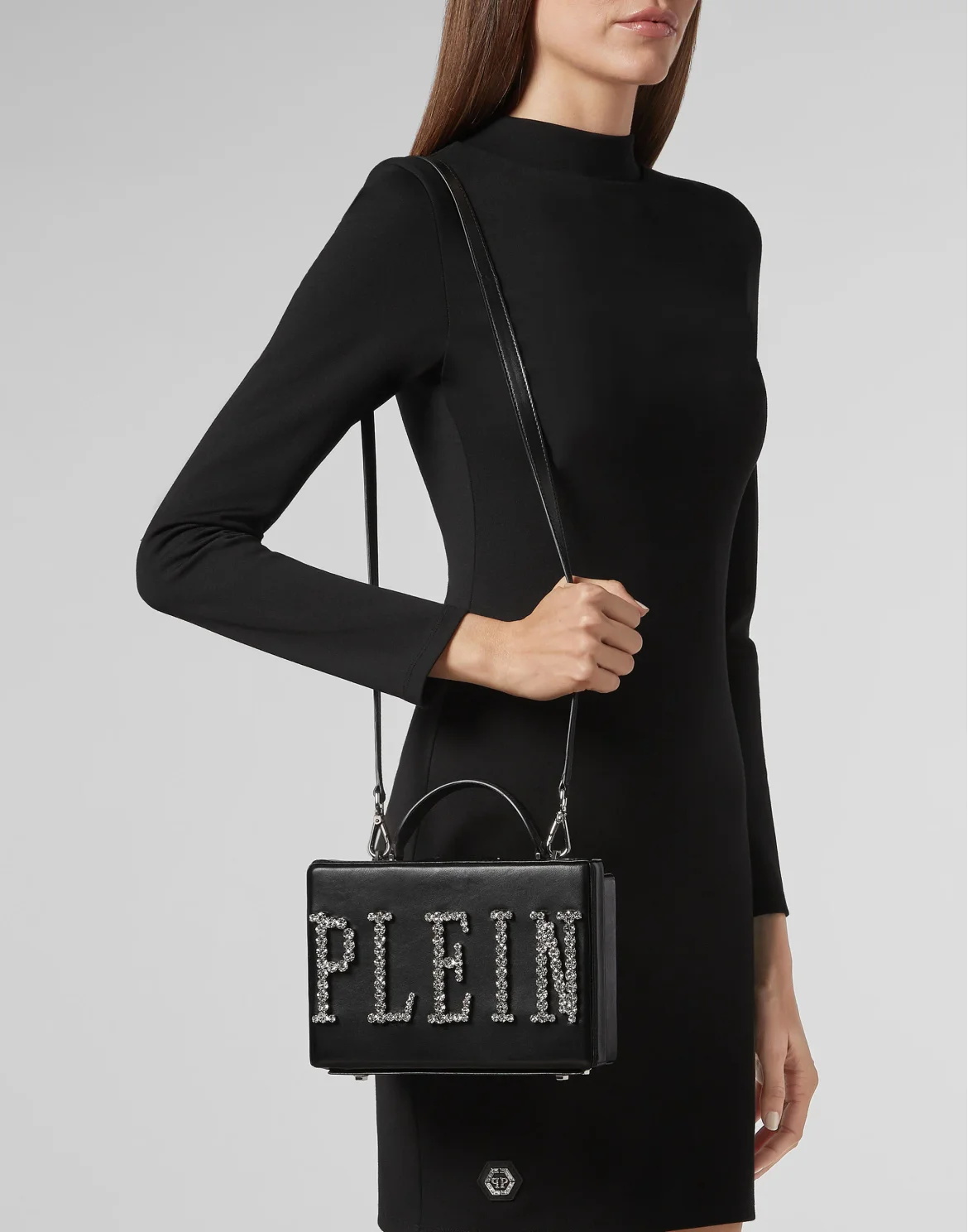 Handle bag Crystal Plein, цвет: Черный