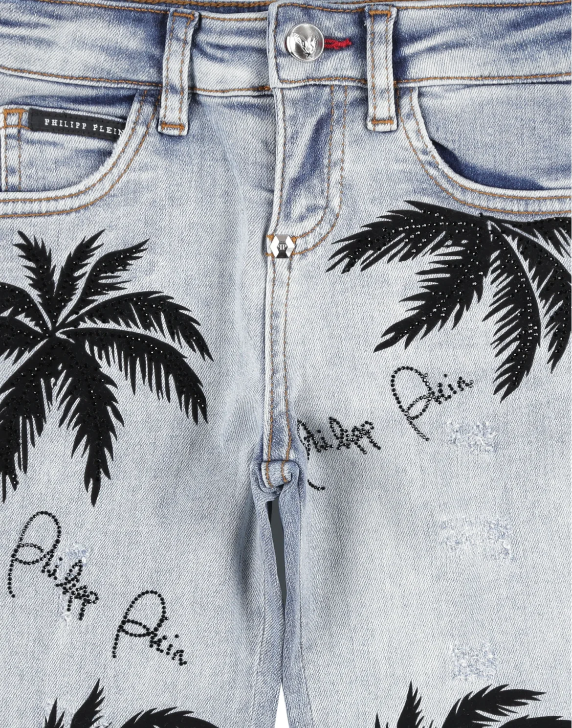 Slim Fit Aloha Plein, цвет: Синий