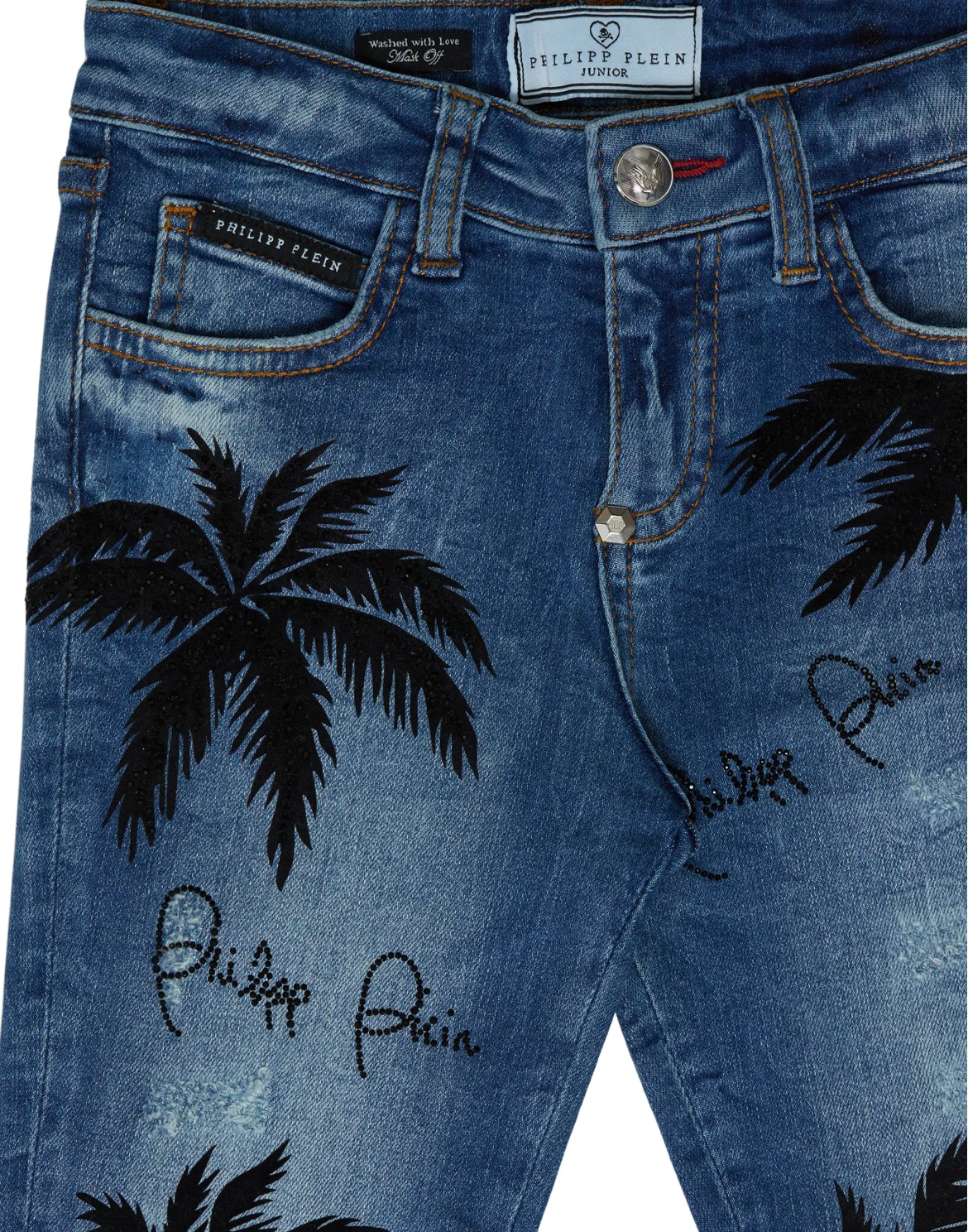 Slim Fit Aloha Plein, цвет: Синий