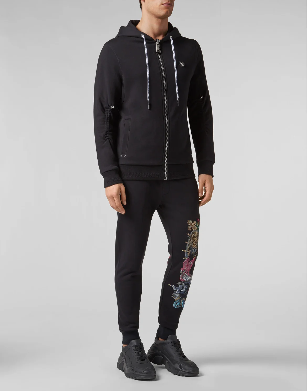 Hoodie Sweatjacket Aloha Plein, цвет: Черный
