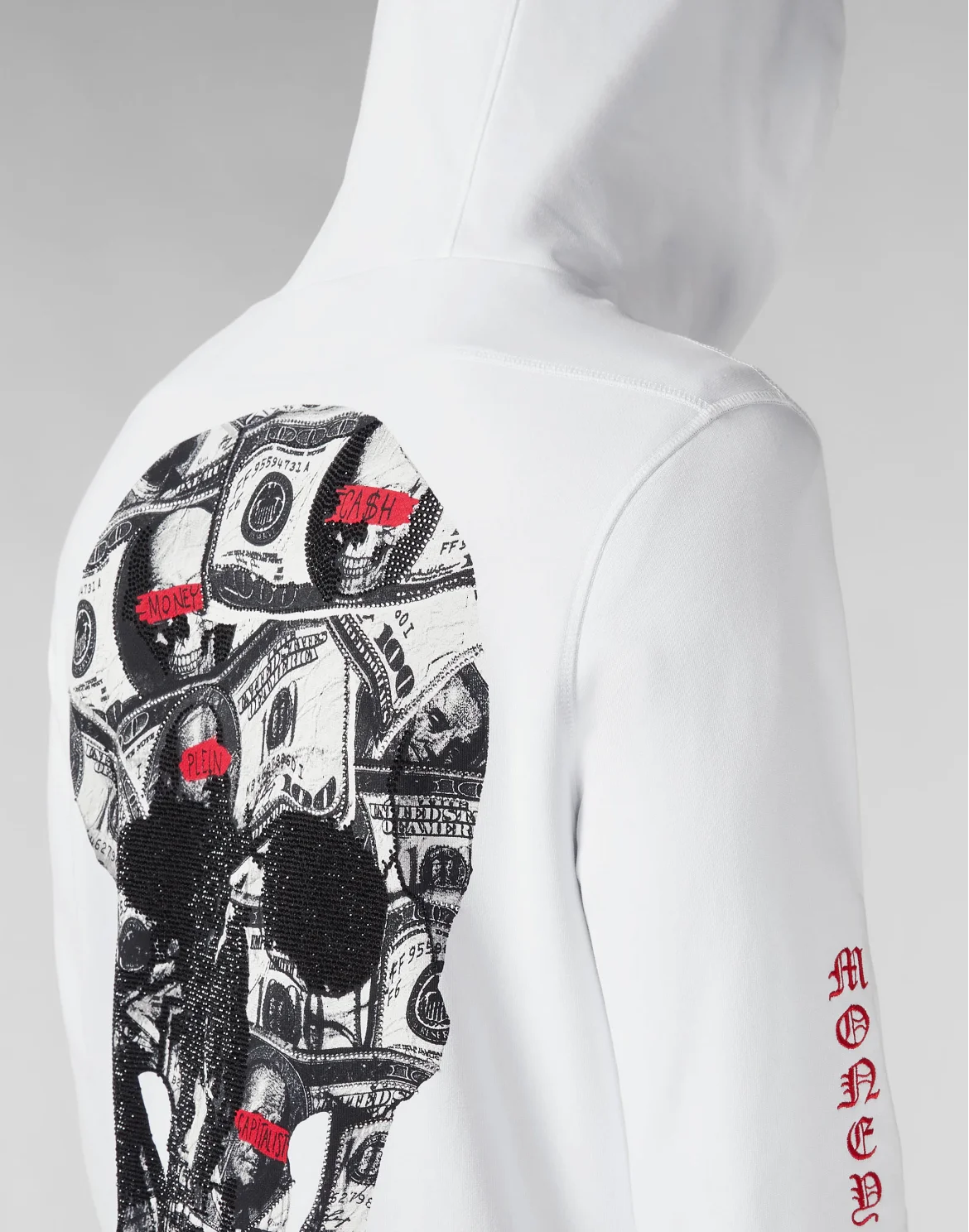 Hoodie Sweatjacket Dollar, цвет: Белый