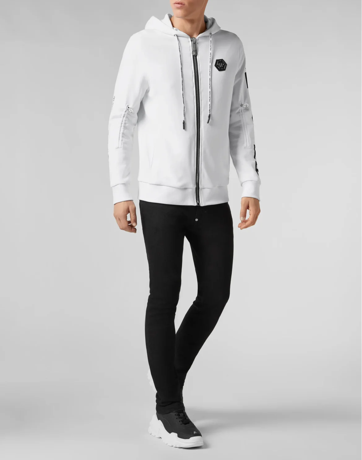 Hoodie Sweatjacket Dollar, цвет: Белый