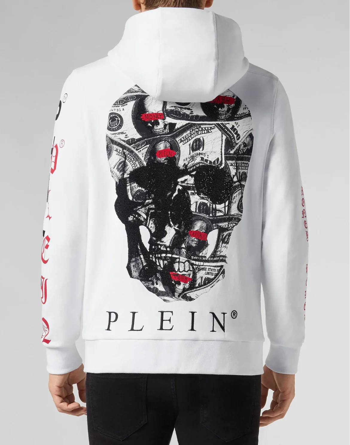 Hoodie Sweatjacket Dollar, цвет: Белый