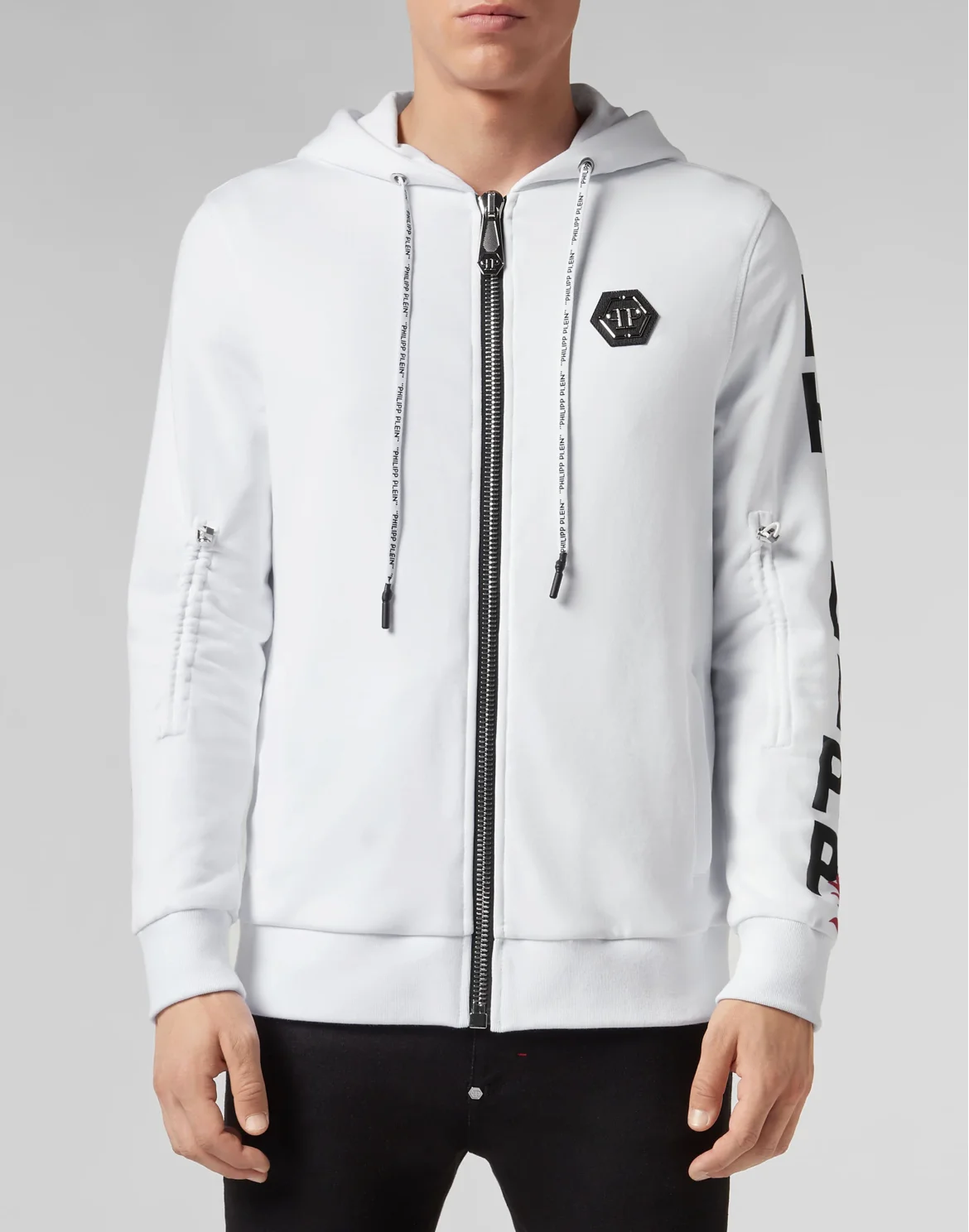 Hoodie Sweatjacket Dollar, цвет: Белый
