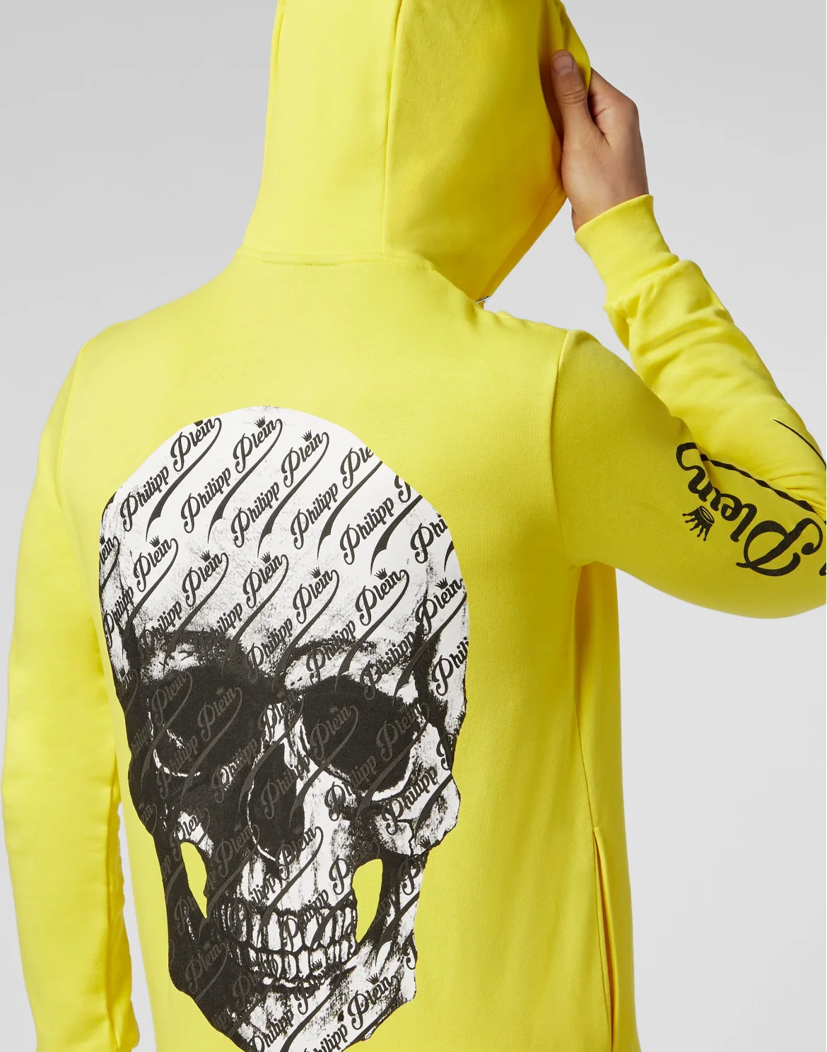 Hoodie Sweatjacket Allover skull, цвет: Желтый