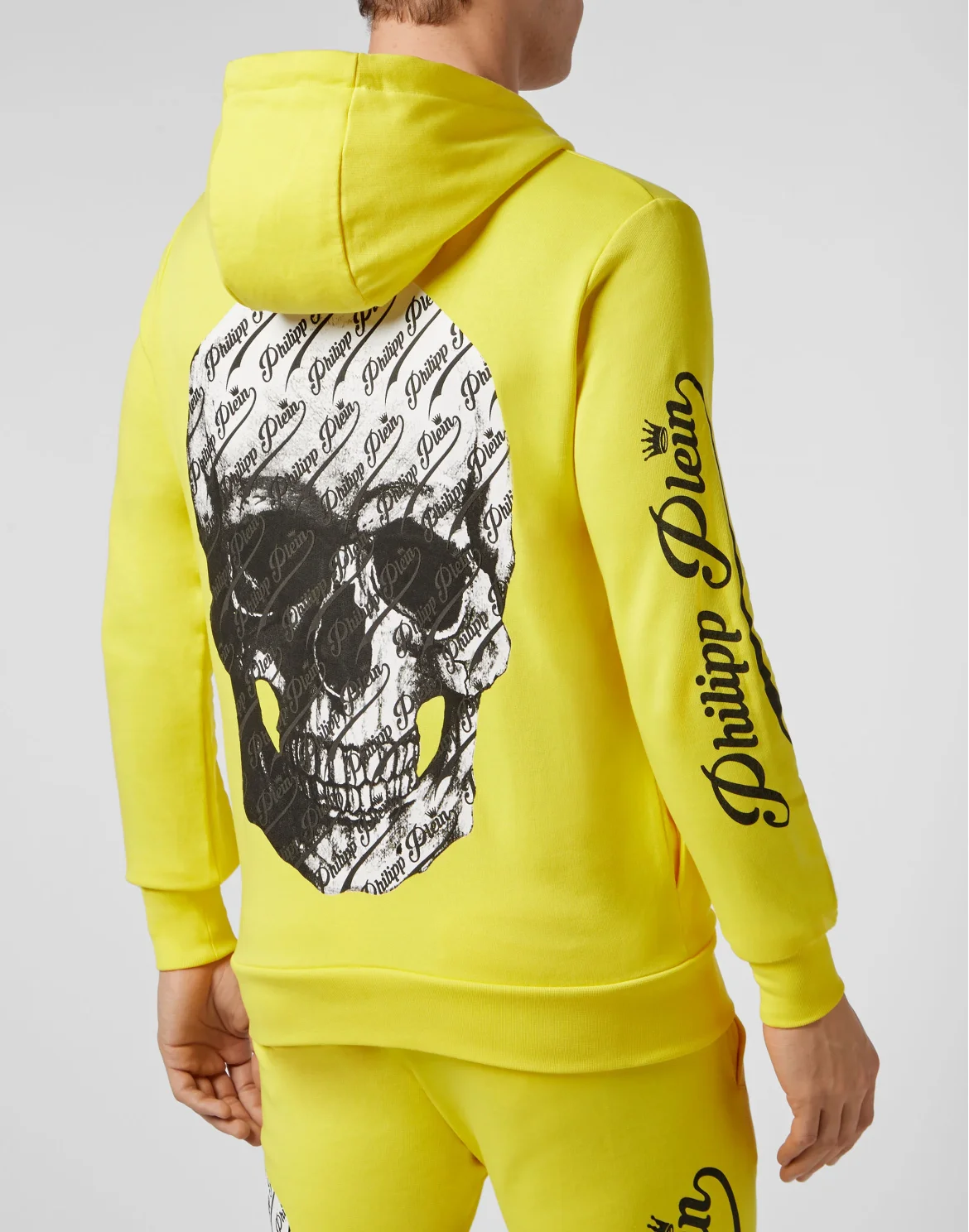 Hoodie Sweatjacket Allover skull, цвет: Желтый