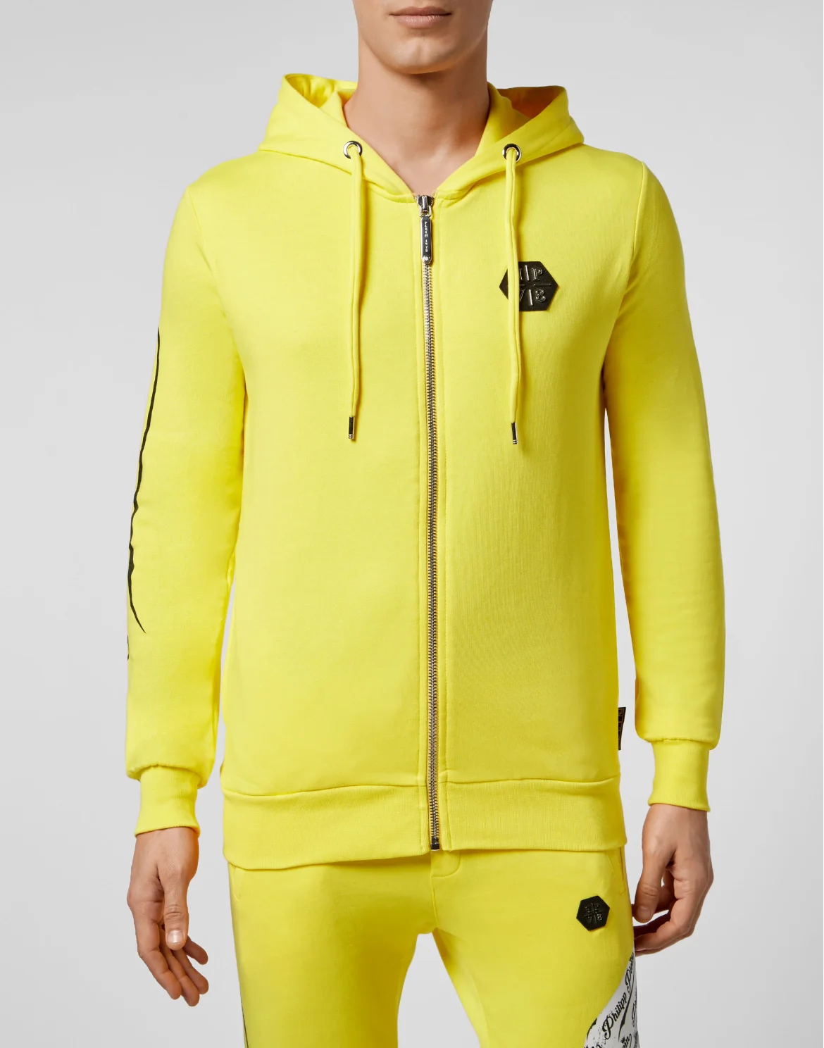 Hoodie Sweatjacket Allover skull, цвет: Желтый