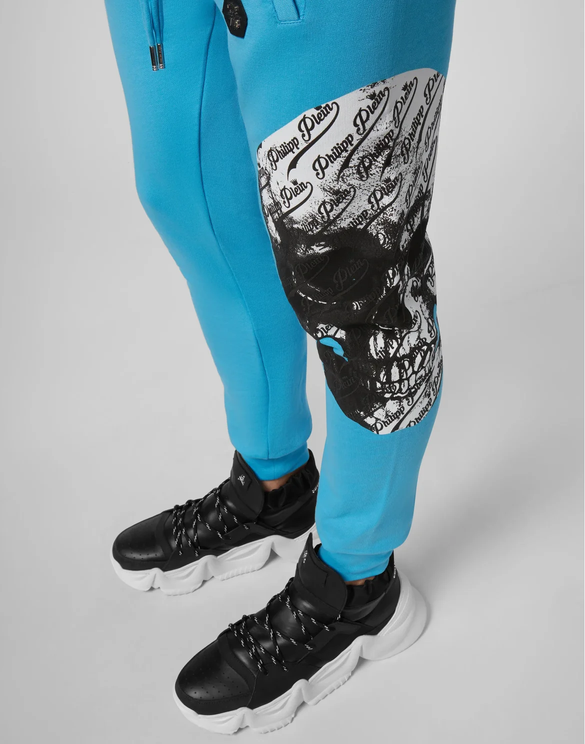 Jogging Trousers Allover skull, цвет: Голубой