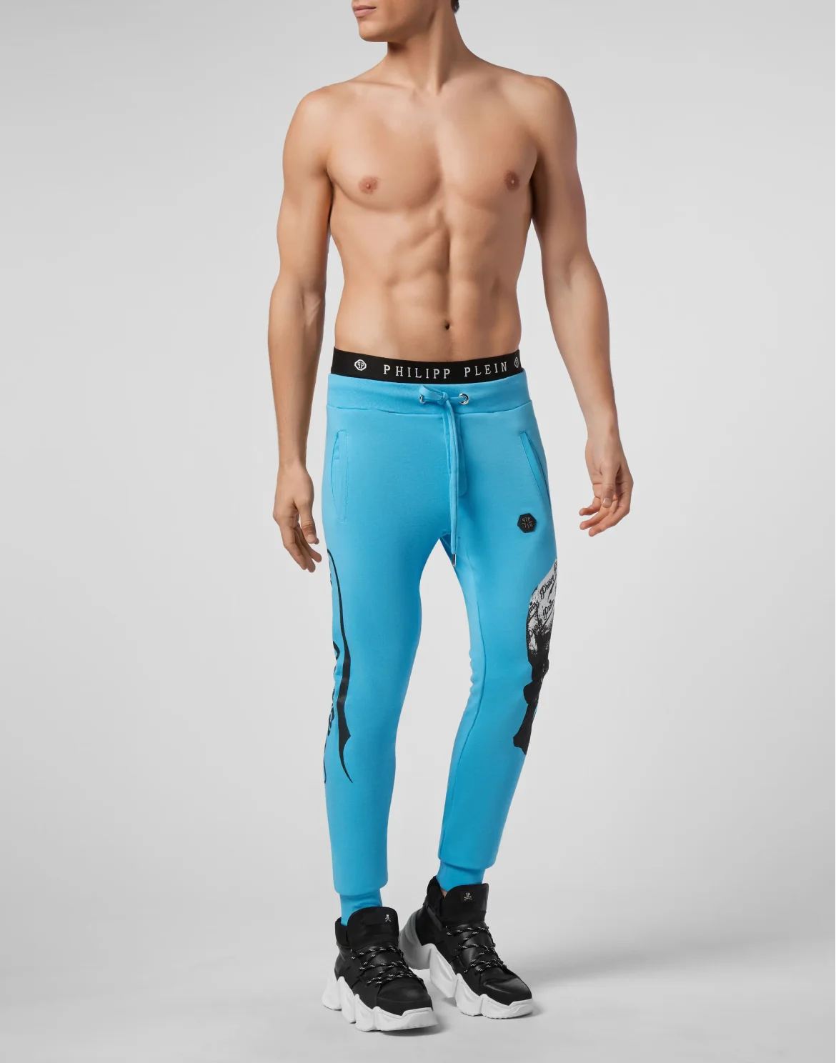 Jogging Trousers Allover skull, цвет: Голубой