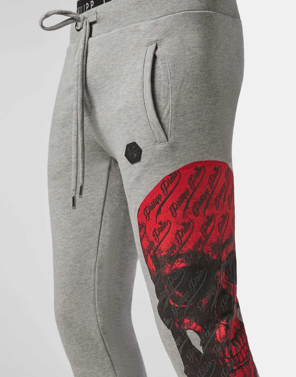 Jogging Trousers Allover skull, цвет: Серый