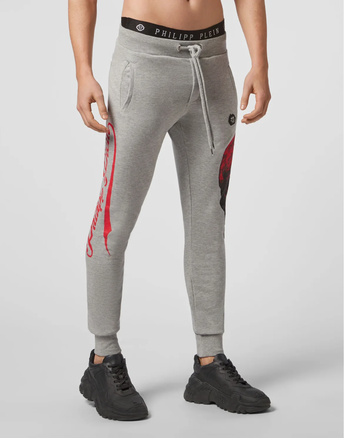 Jogging Trousers Allover skull, цвет: Серый
