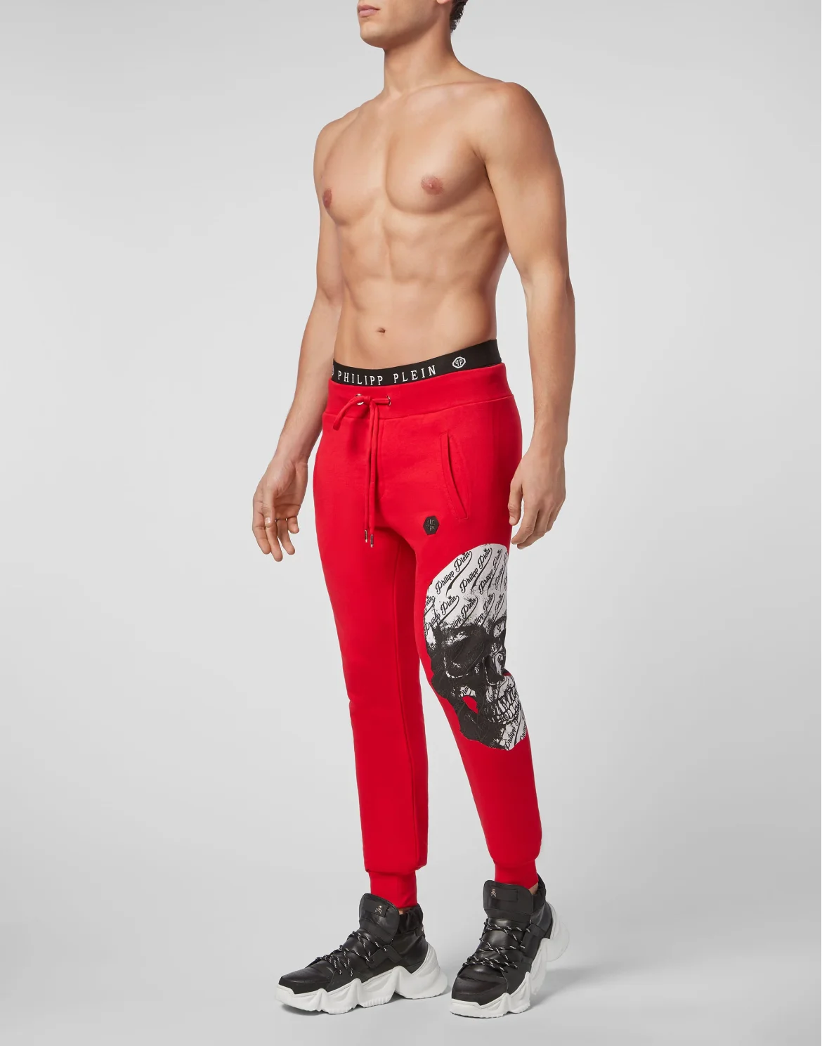 Jogging Trousers Allover skull, цвет: Красный