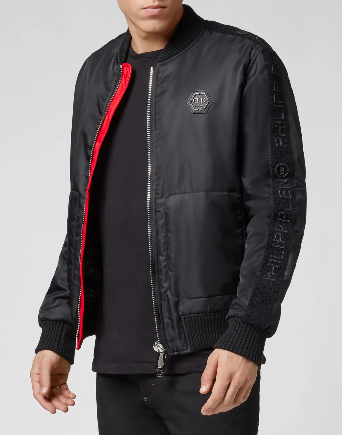 Nylon Jacket Philipp Plein TM, цвет: Черный