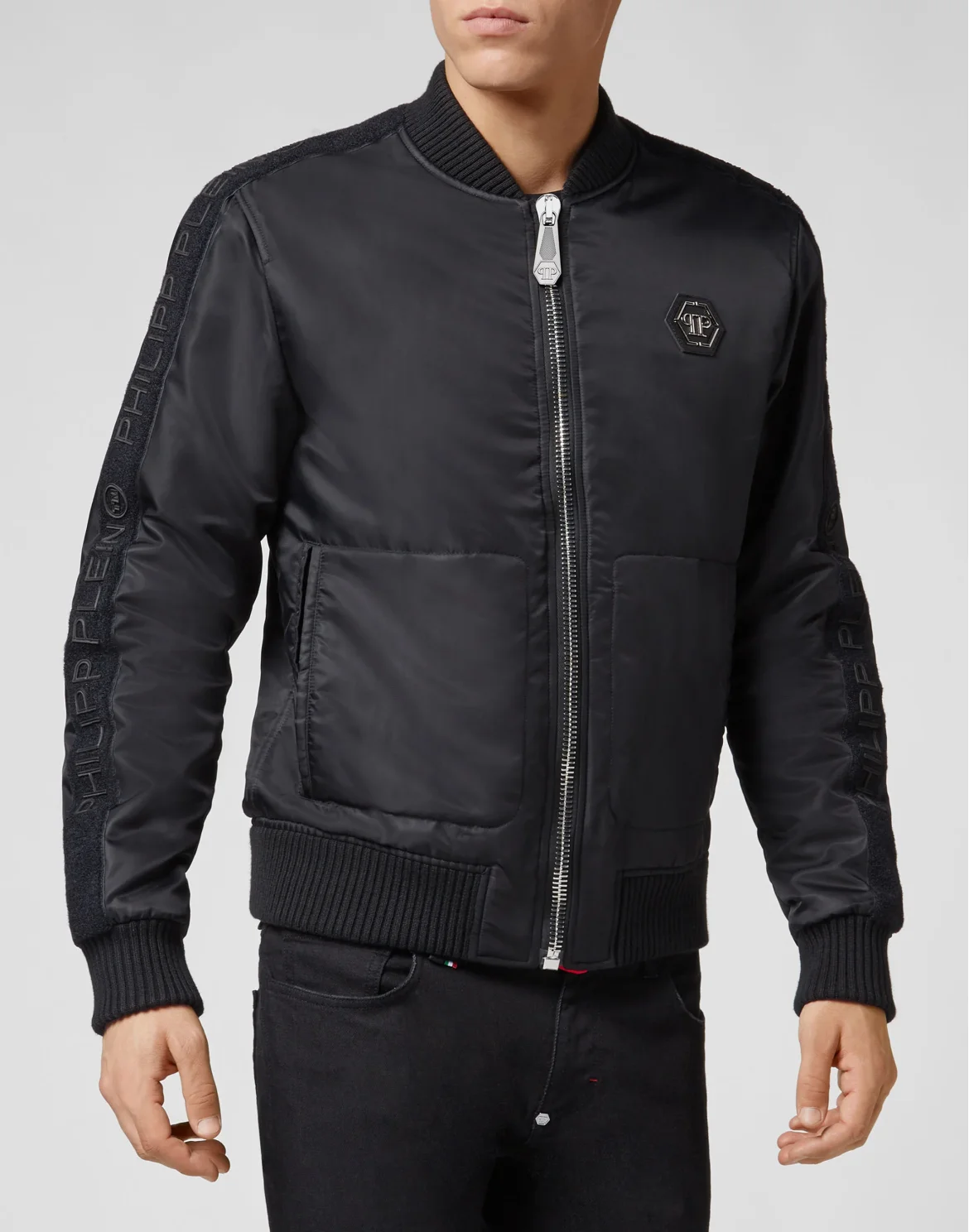 Nylon Jacket Philipp Plein TM, цвет: Черный