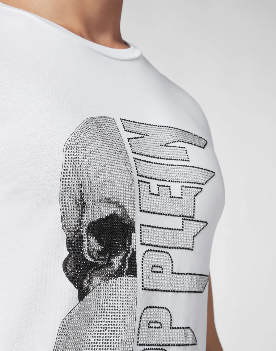 T-shirt Round Neck SS Skull, цвет: Белый