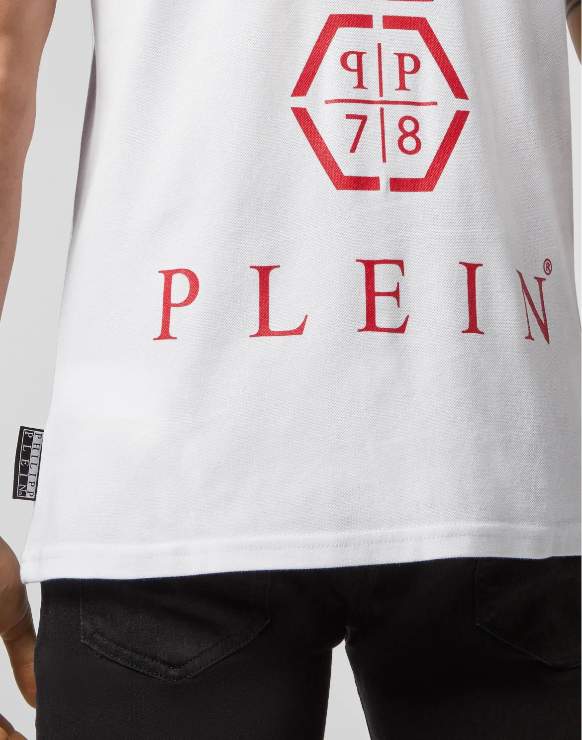 Slim Fit Polo shirt SS Hexagonal, цвет: Белый