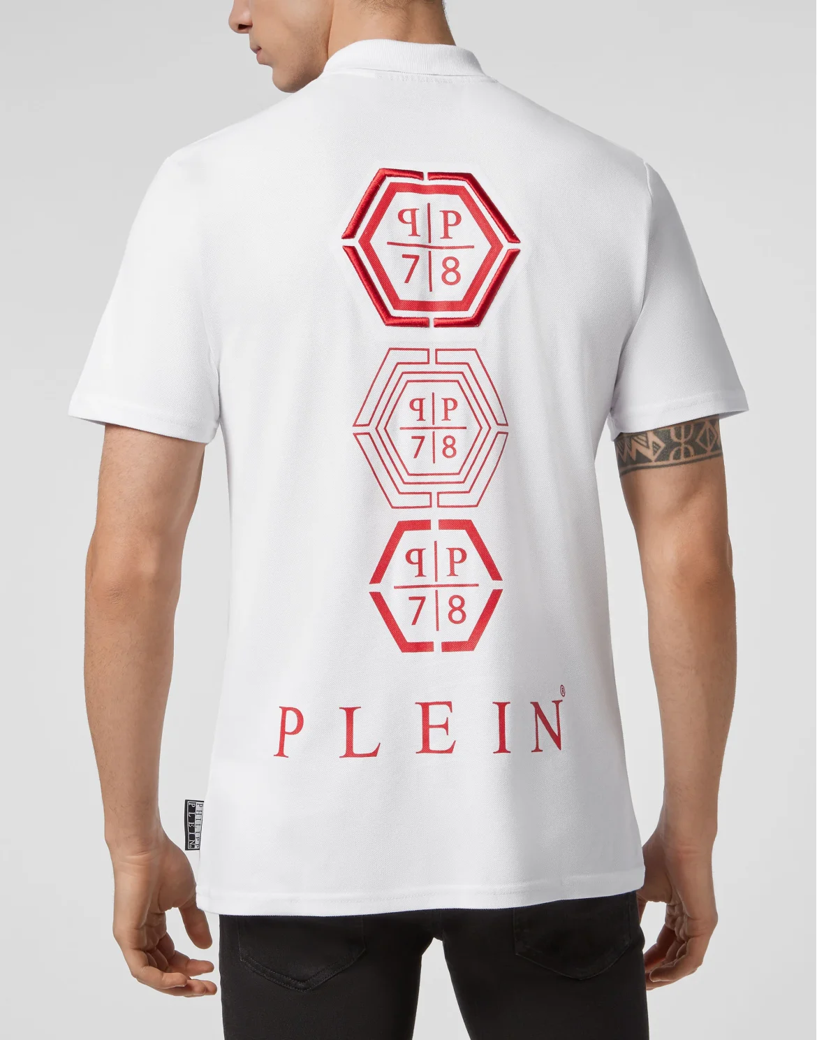 Slim Fit Polo shirt SS Hexagonal, цвет: Белый