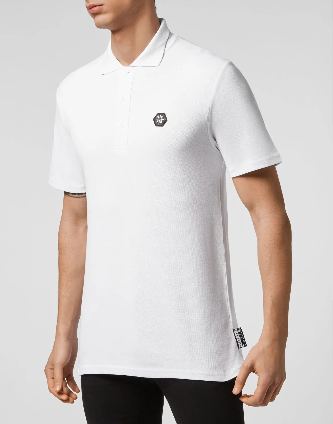 Slim Fit Polo shirt SS Hexagonal, цвет: Белый