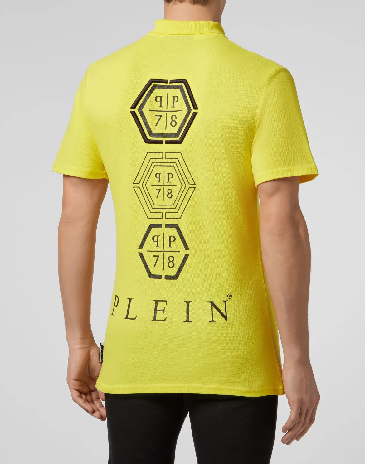 Slim Fit Polo shirt SS Hexagonal, цвет: Желтый