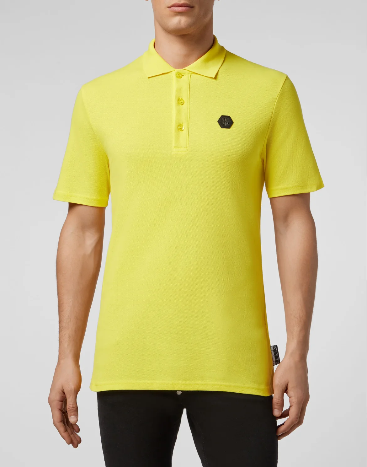 Slim Fit Polo shirt SS Hexagonal, цвет: Желтый