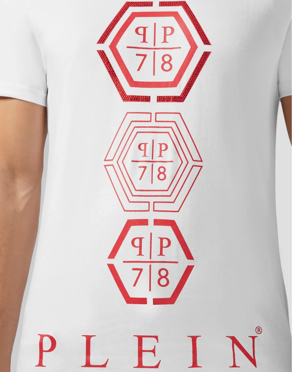 T-shirt Round Neck SS Hexagonal, цвет: Белый