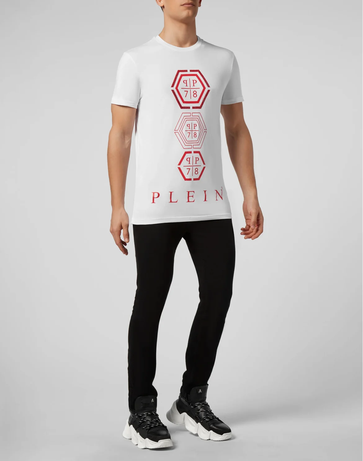 T-shirt Round Neck SS Hexagonal, цвет: Белый