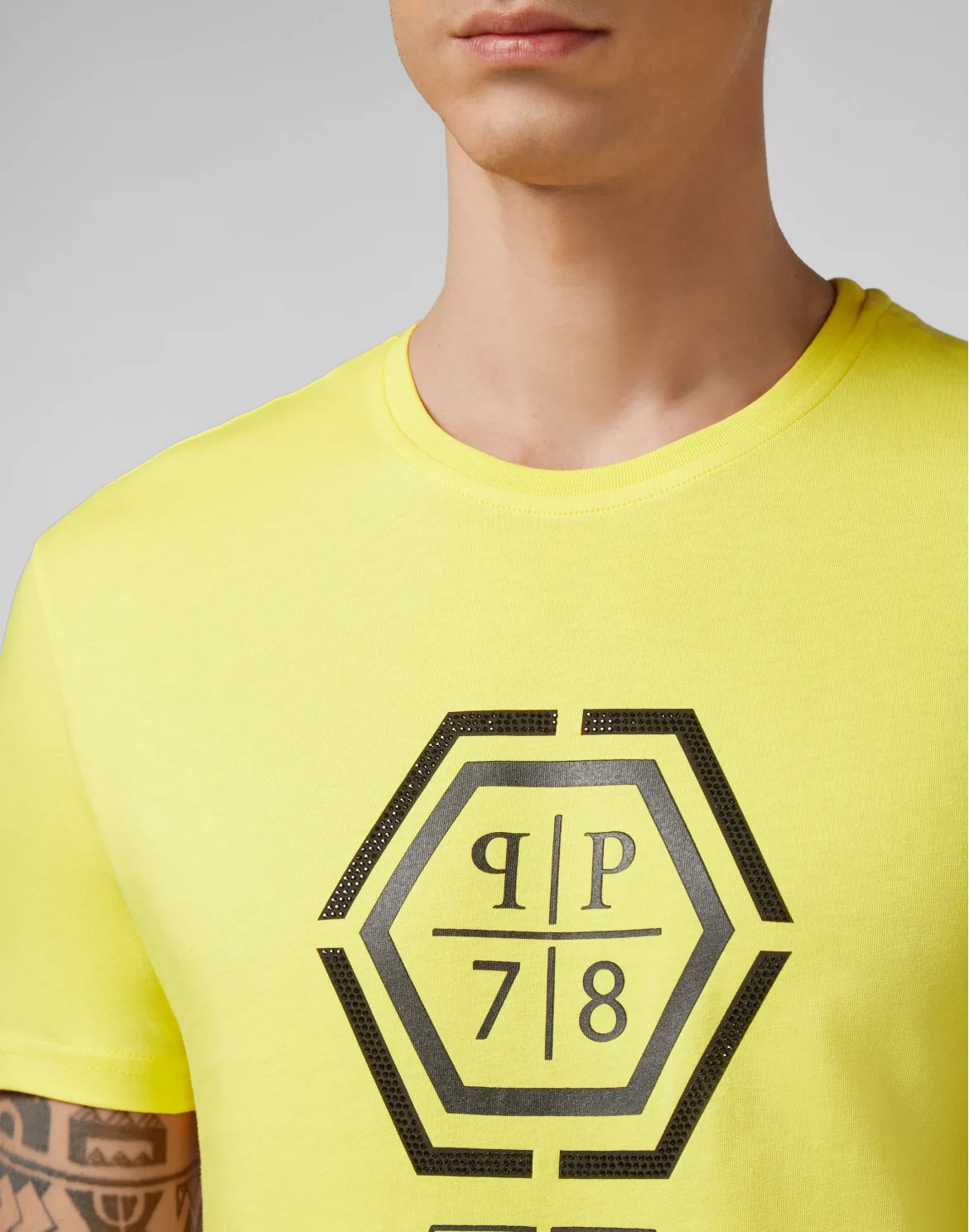 T-shirt Round Neck SS Hexagonal, цвет: Желтый