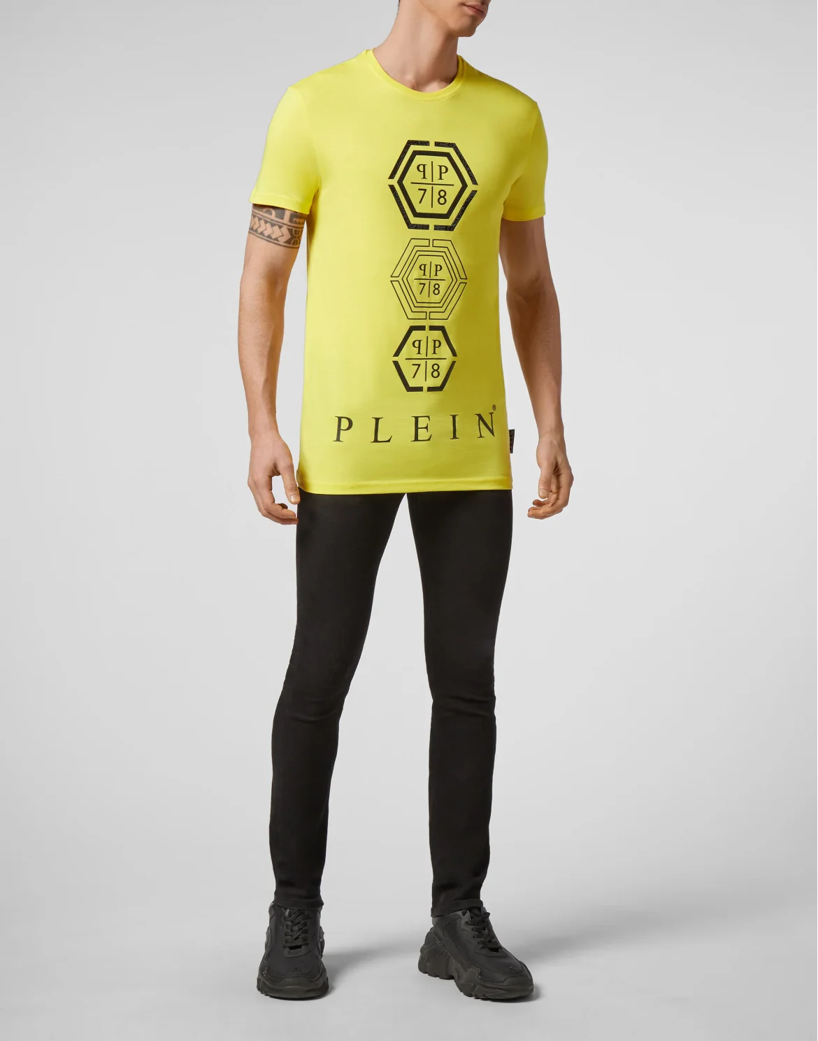 T-shirt Round Neck SS Hexagonal, цвет: Желтый