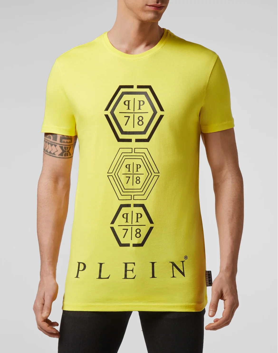 T-shirt Round Neck SS Hexagonal, цвет: Желтый