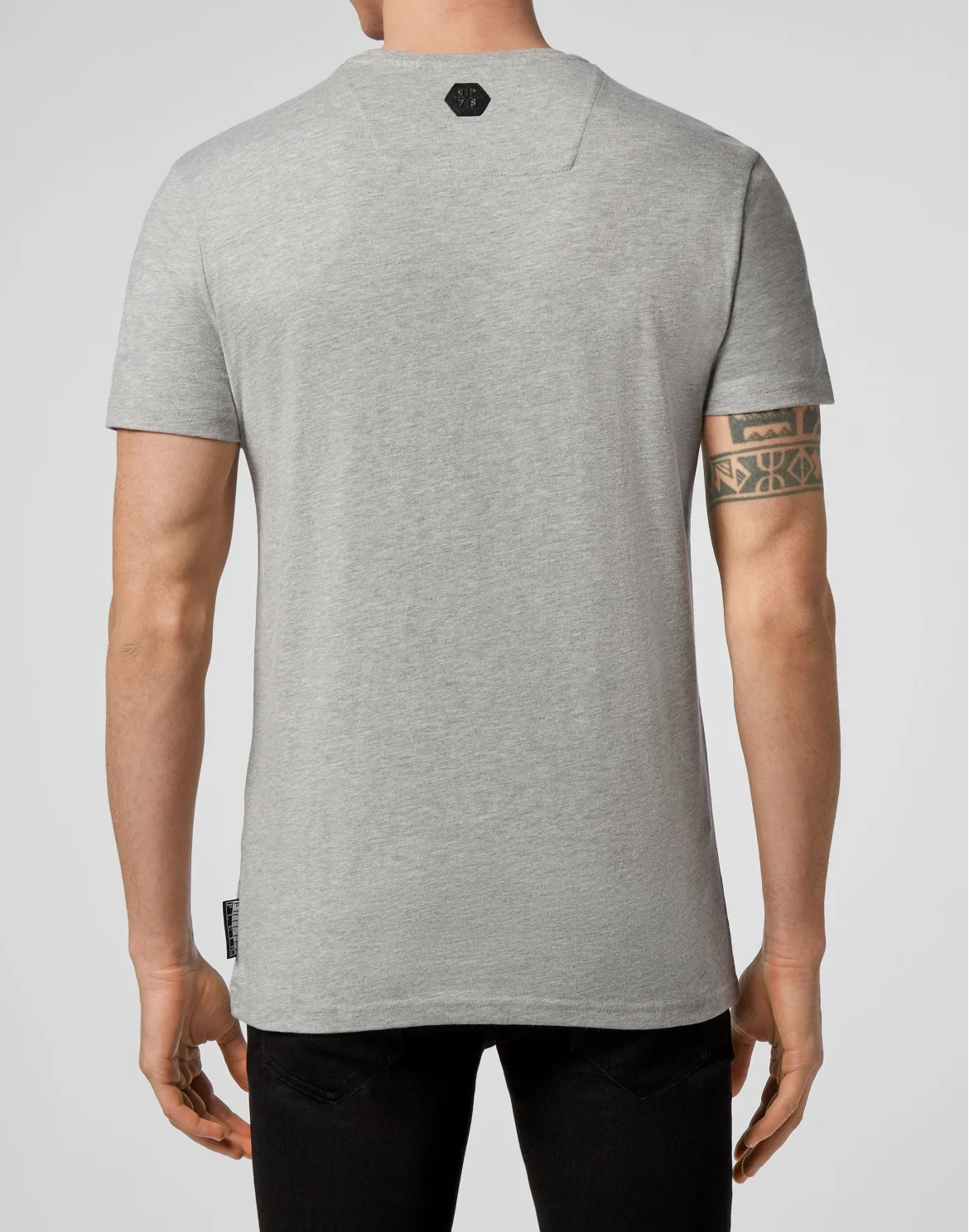 T-shirt Round Neck SS Hexagonal, цвет: Серый