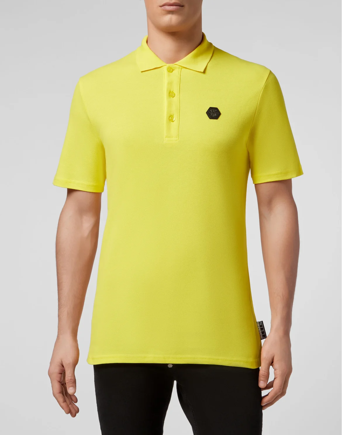 Slim Fit Polo shirt SS Allover skull, цвет: Желтый