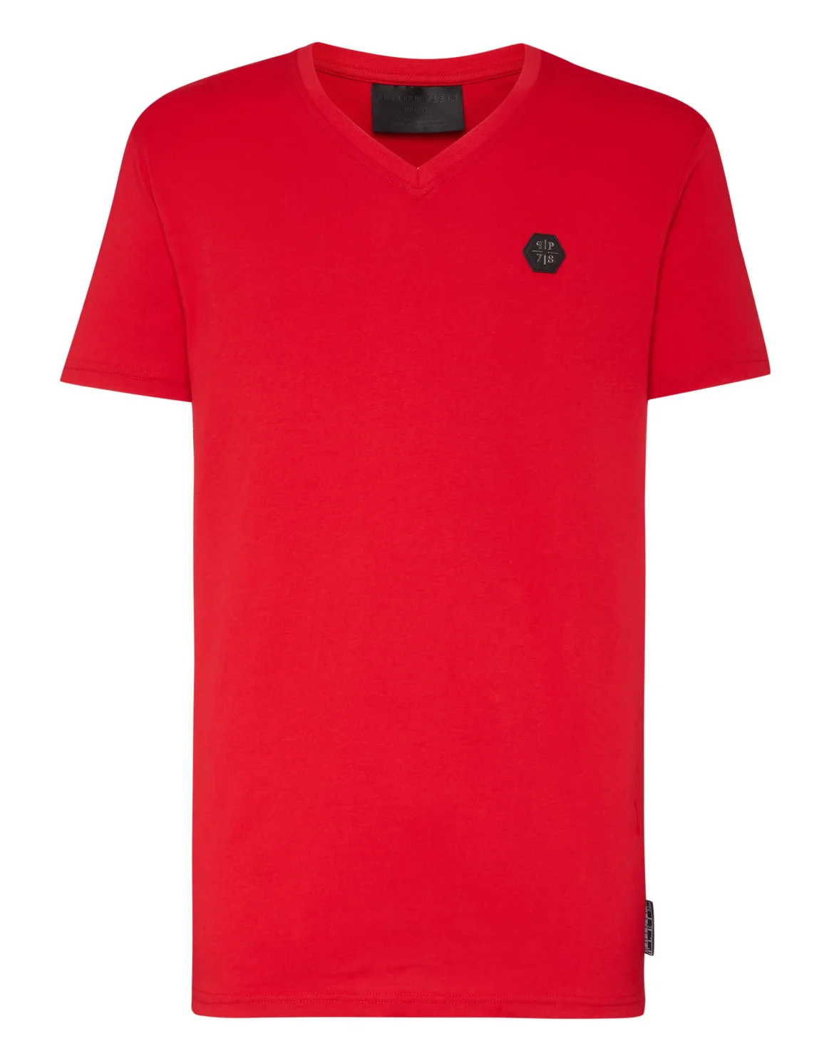 T-shirt V-Neck SS Allover skull, цвет: Красный