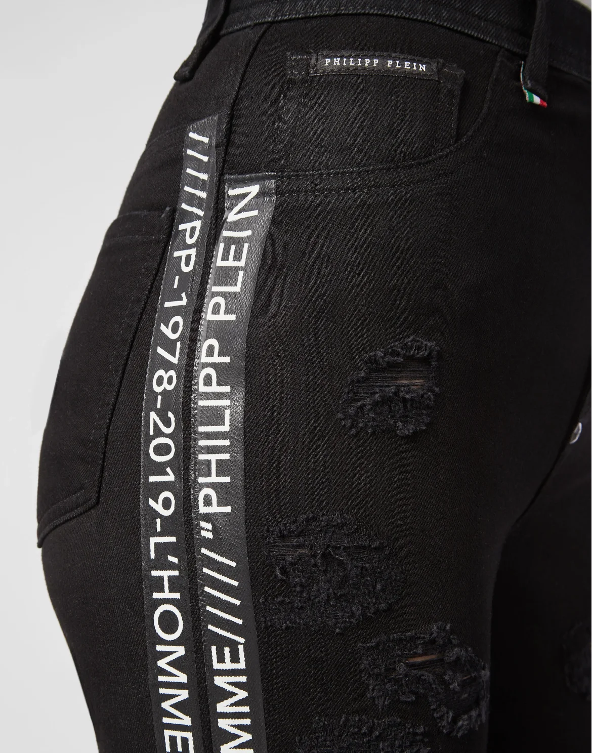 Miss High Waist Jegging Stripes, цвет: Черный
