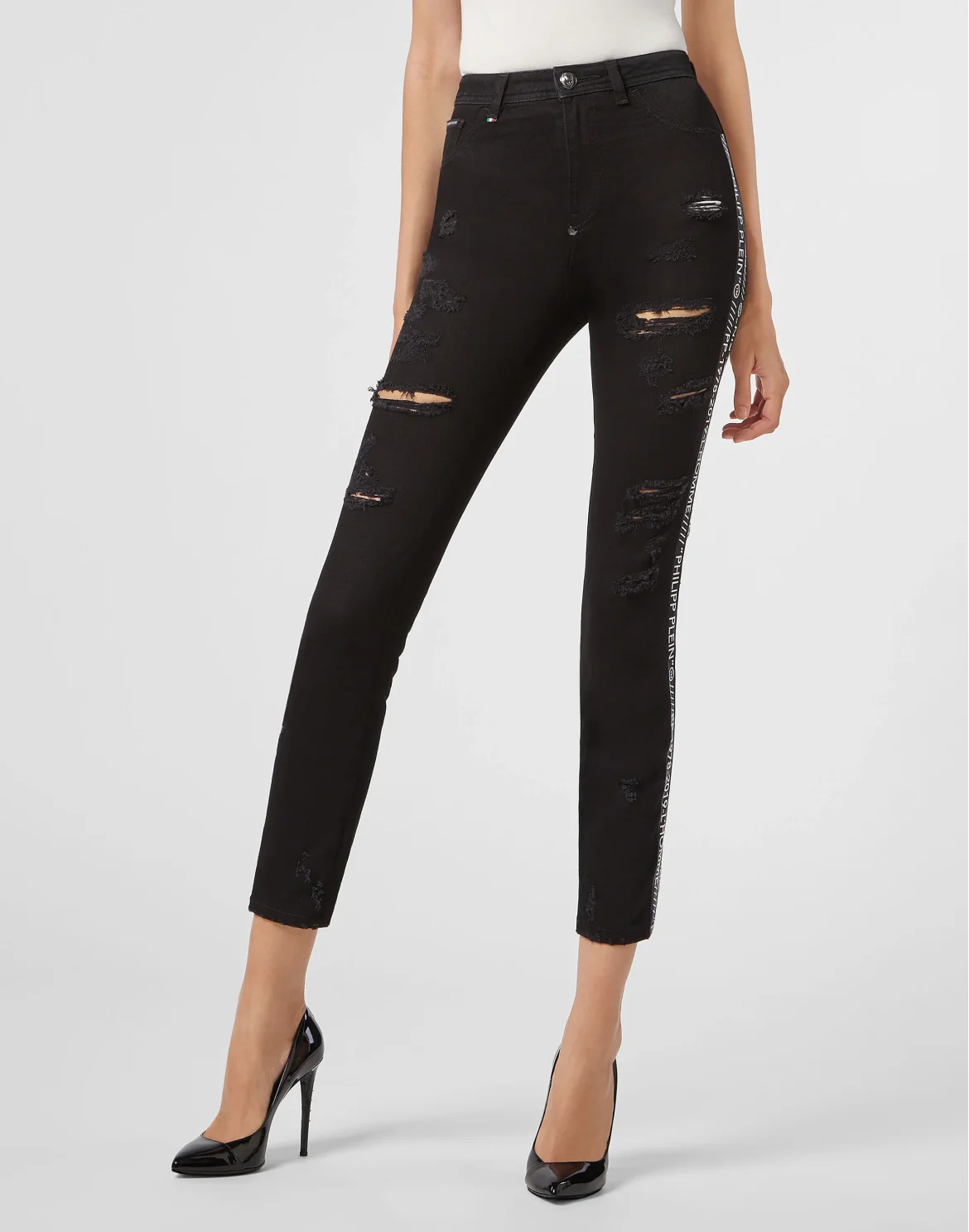 Miss High Waist Jegging Stripes, цвет: Черный