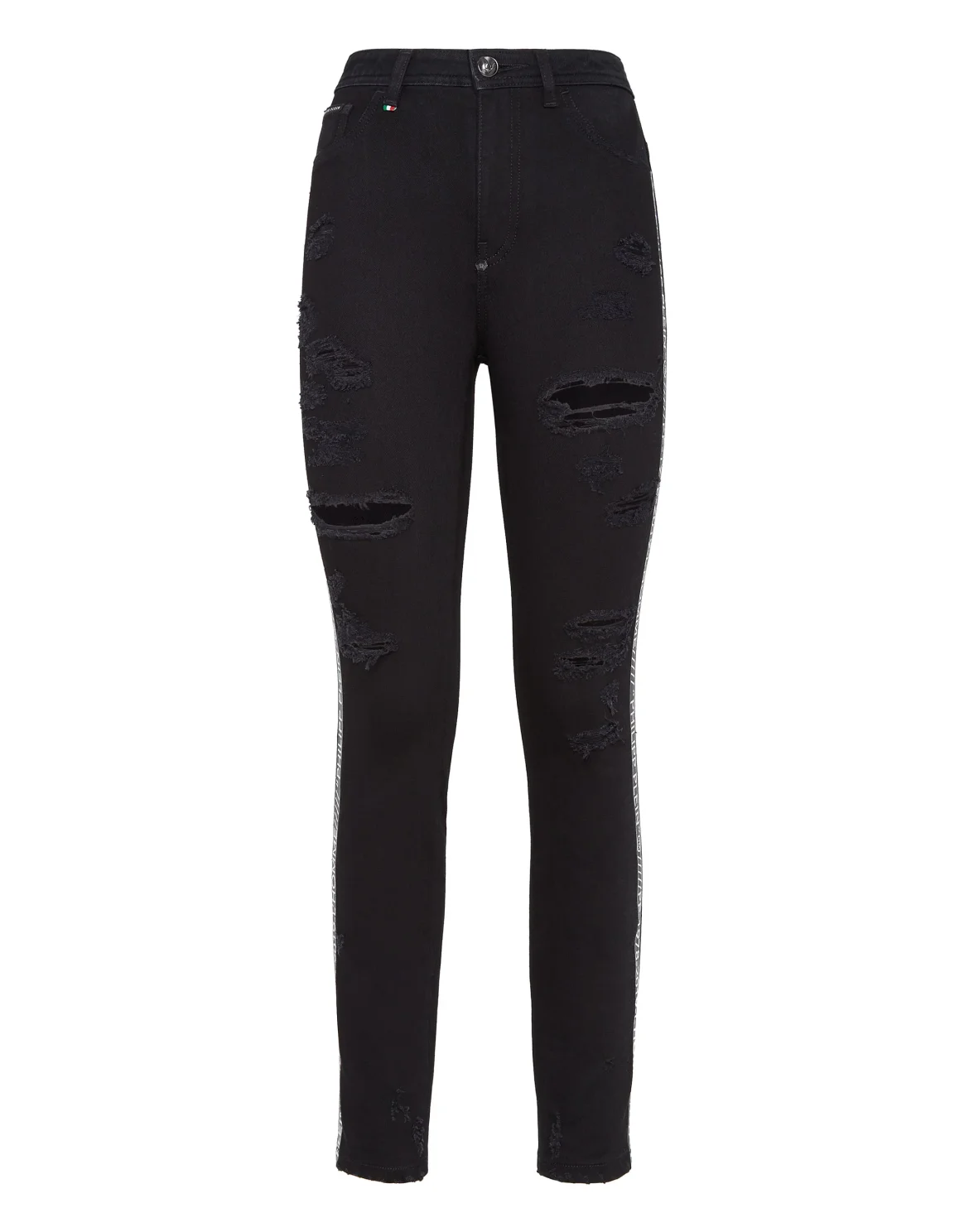 Miss High Waist Jegging Stripes, цвет: Черный