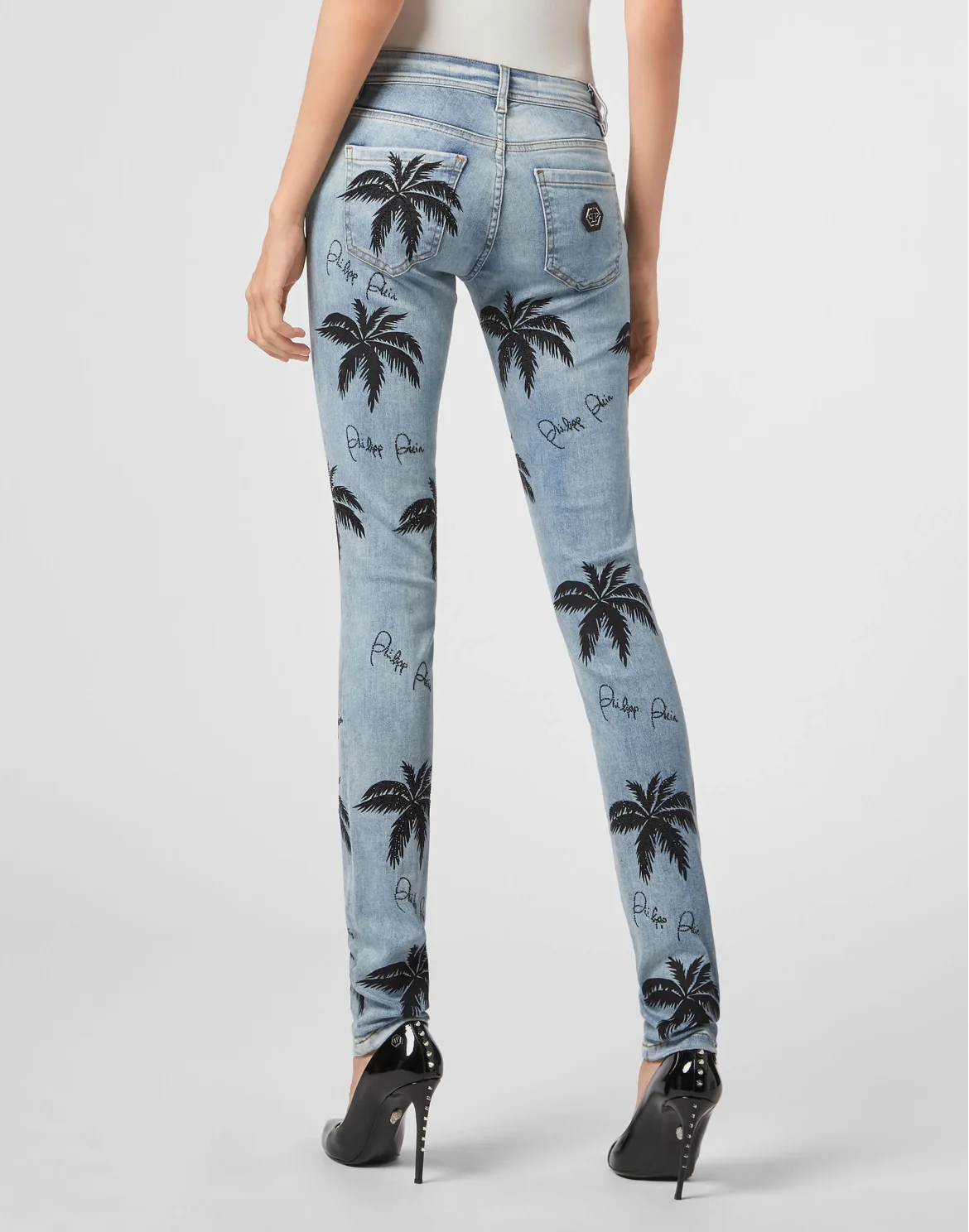 Slim Fit Aloha Plein, цвет: Синий