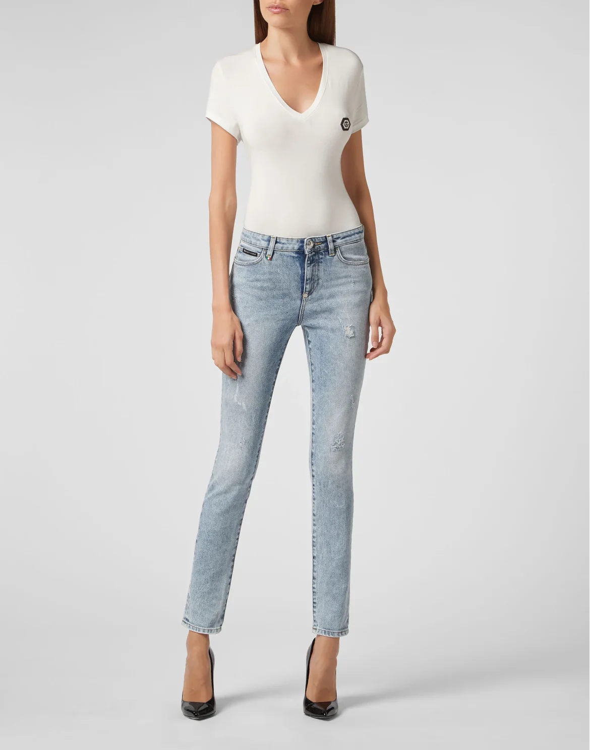 Slim Fit Statement, цвет: Голубой