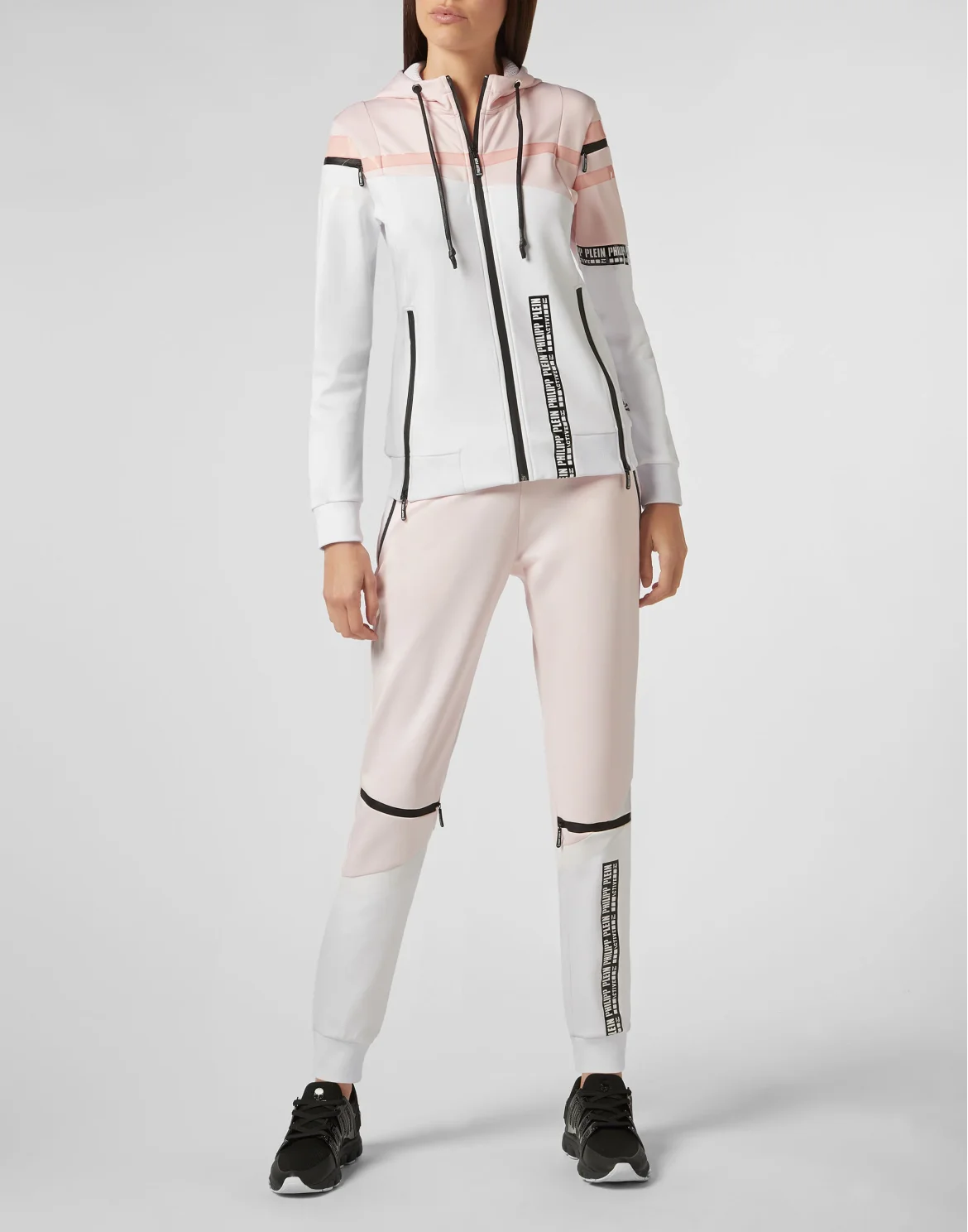 Hoodie Sweatjacket  Stripes, цвет: Белый