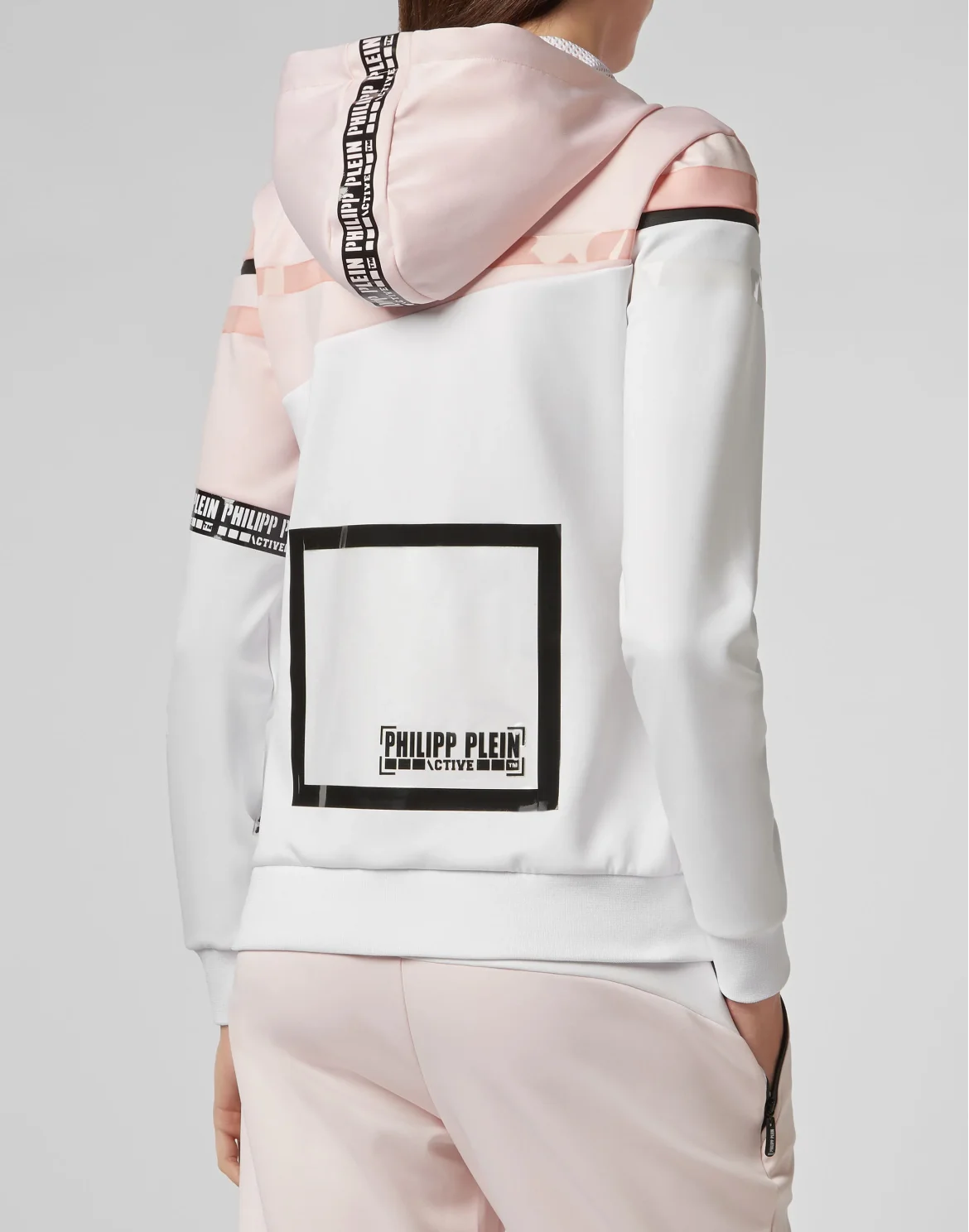 Hoodie Sweatjacket  Stripes, цвет: Белый