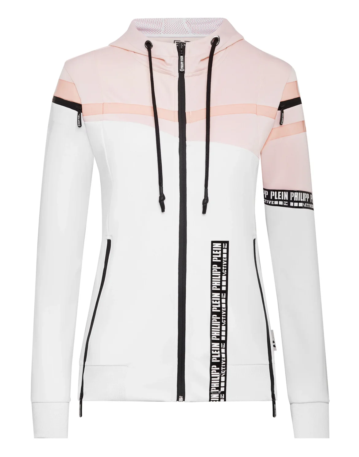 Hoodie Sweatjacket  Stripes, цвет: Белый