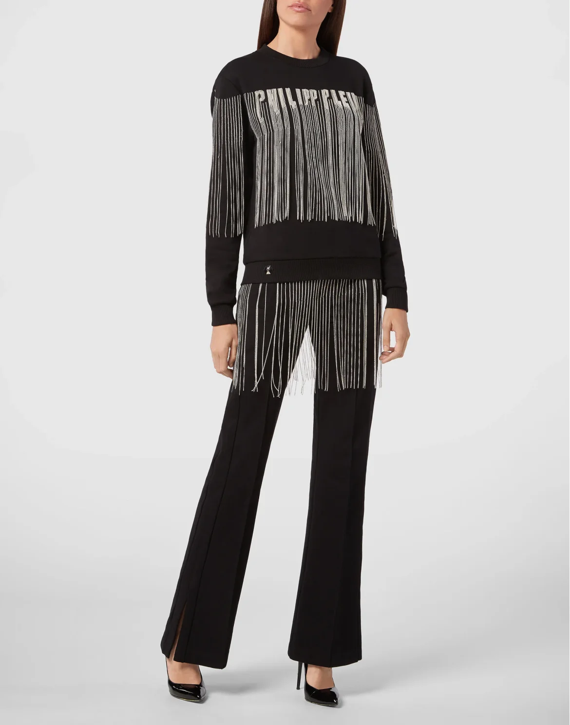 Sweatshirt LS Fringe, цвет: Черный