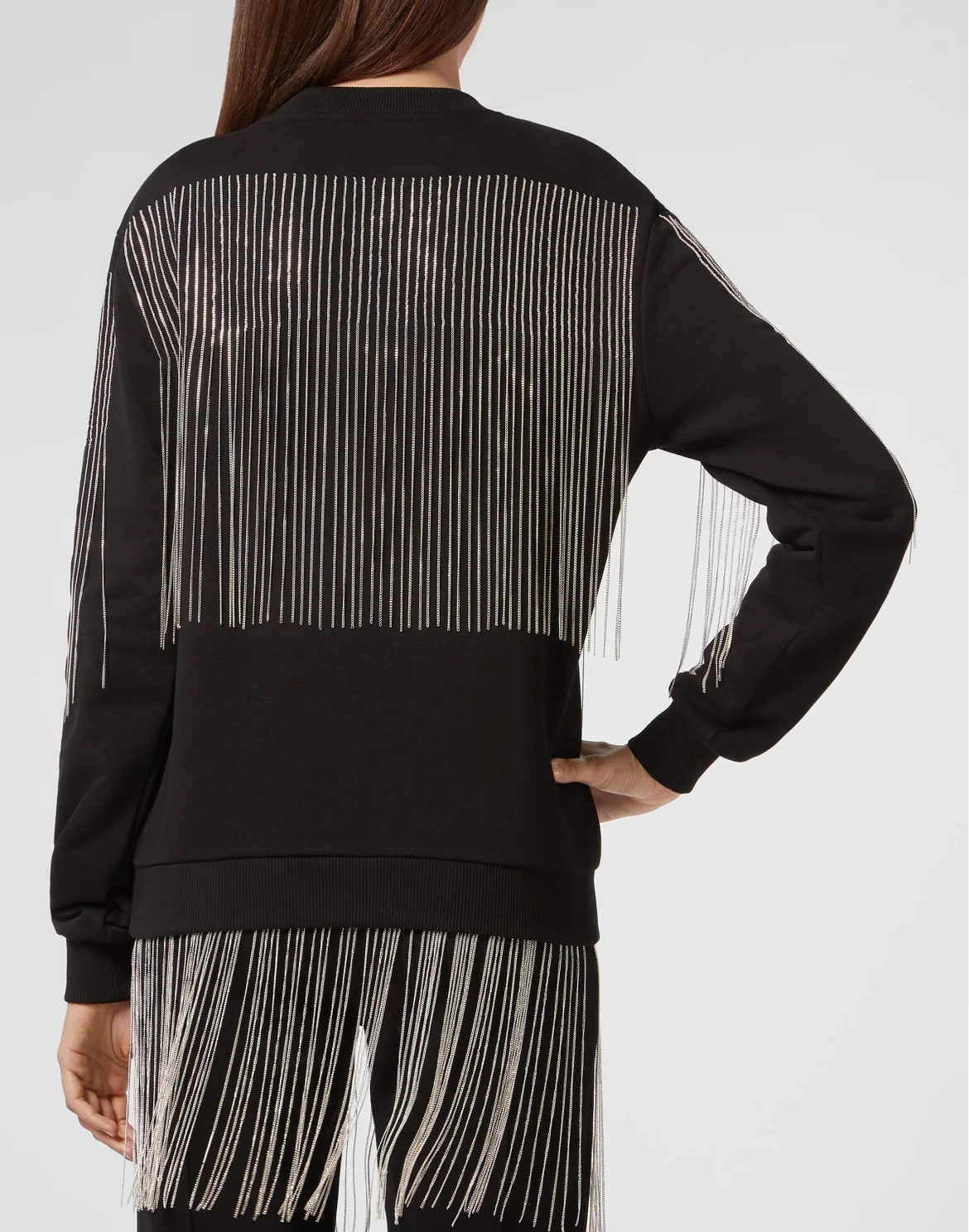 Sweatshirt LS Fringe, цвет: Черный