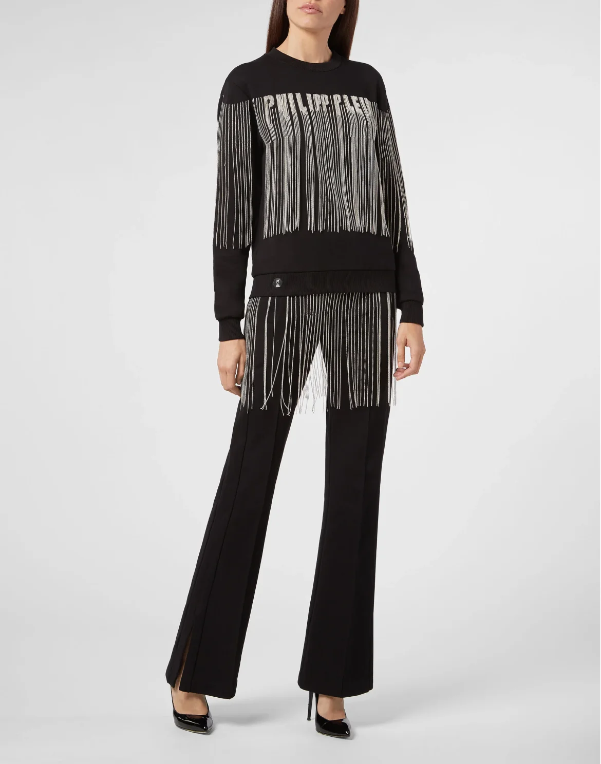 Jogging Trousers Fringe, цвет: Черный