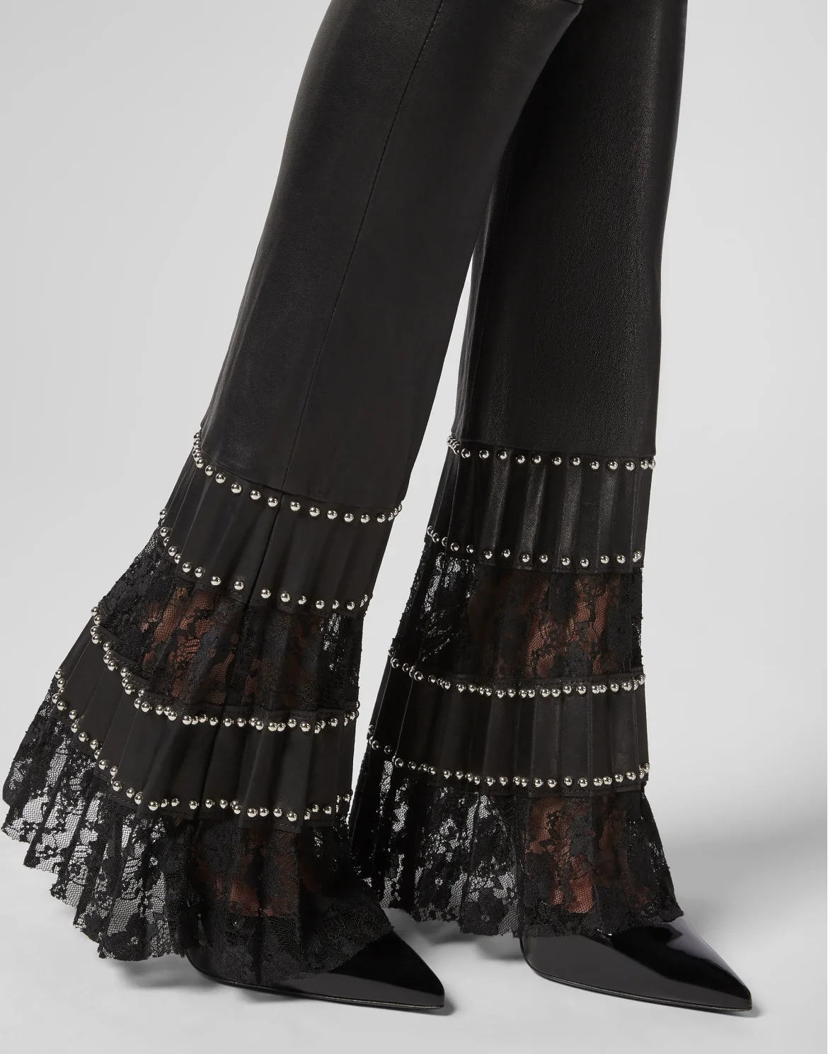 Leather Flares Lace, цвет: Черный