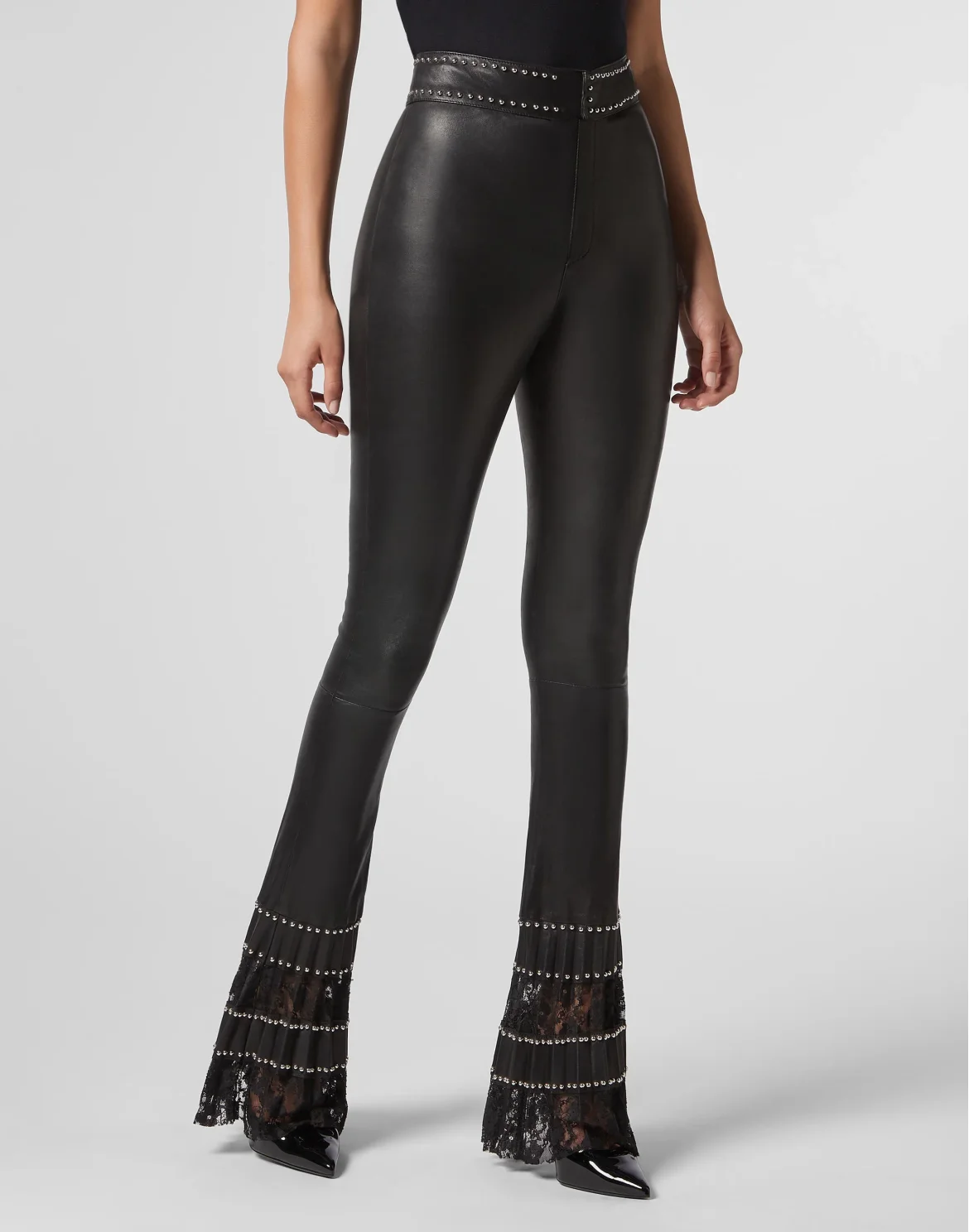 Leather Flares Lace, цвет: Черный